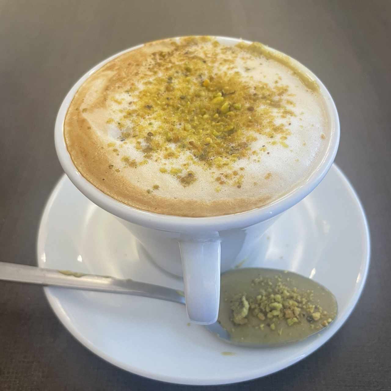 Capuccino de pistacho 