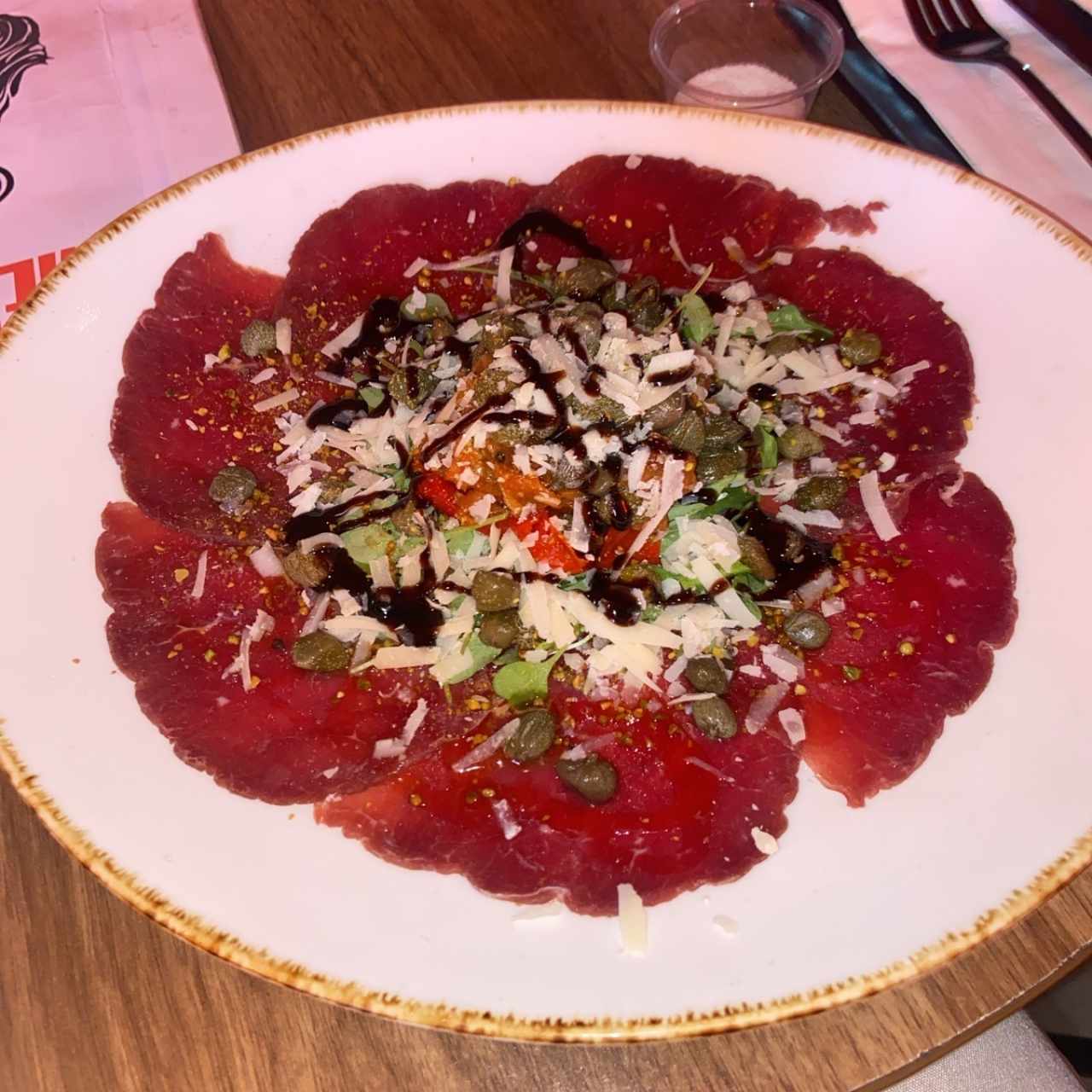 CARPACCIO DE BRESAOLA CURVATURA DEL SABOR