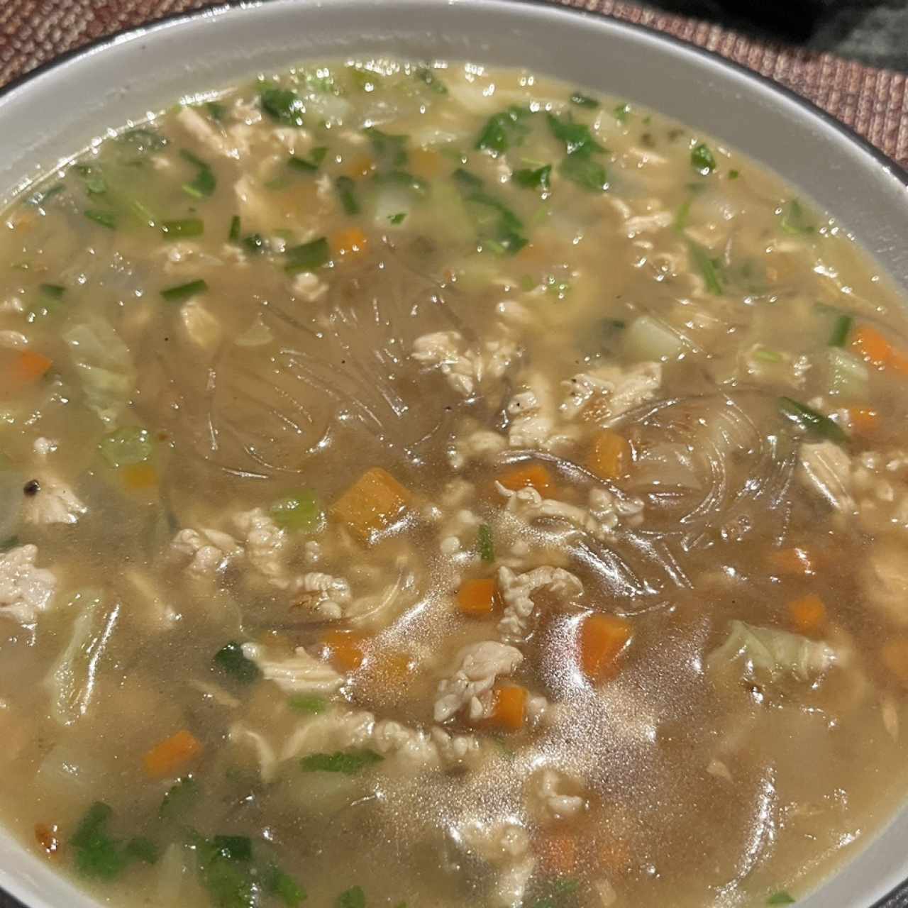 THAI GLASS NOODLE SOUP/ pork