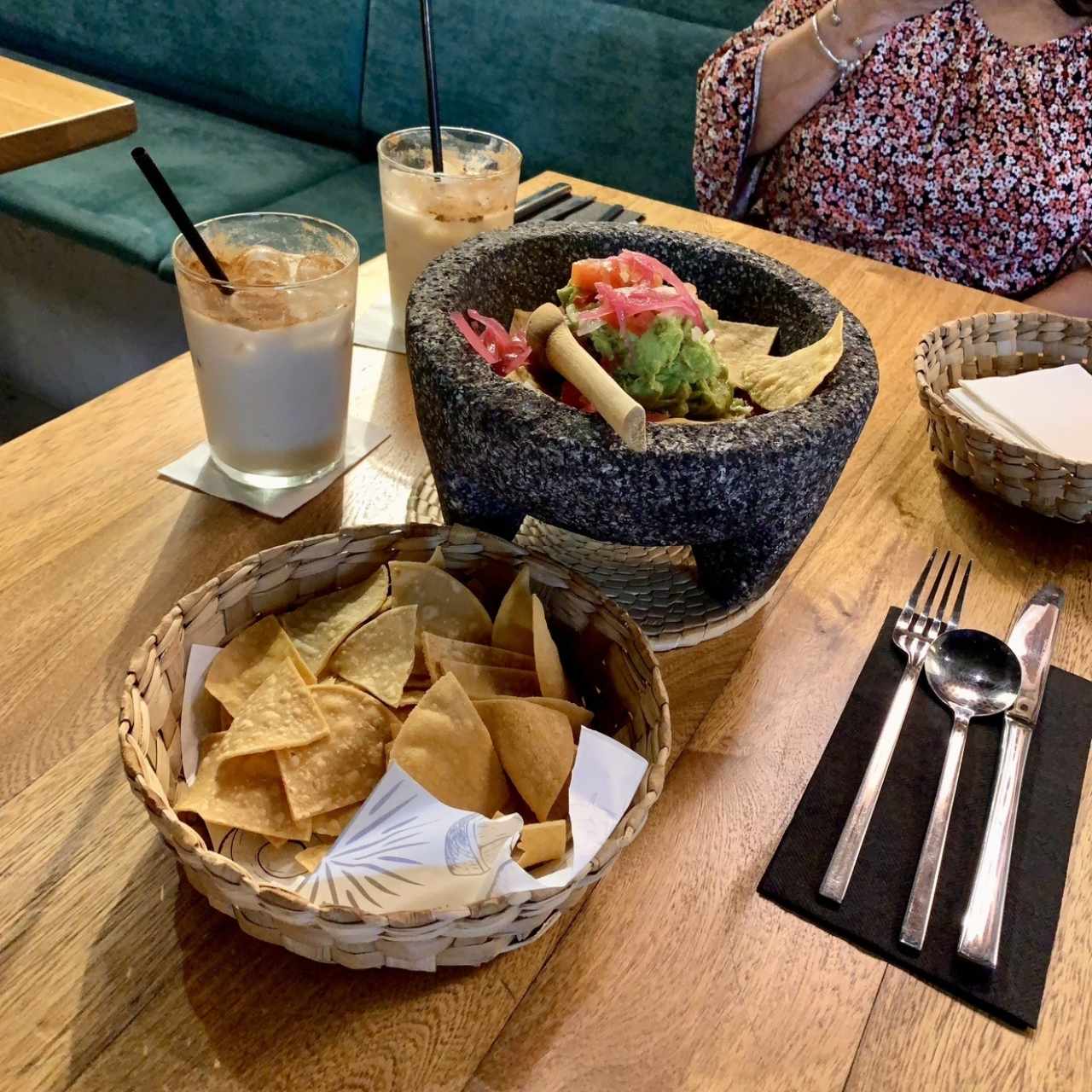 Guacamole, fresca y hermosa presentación 