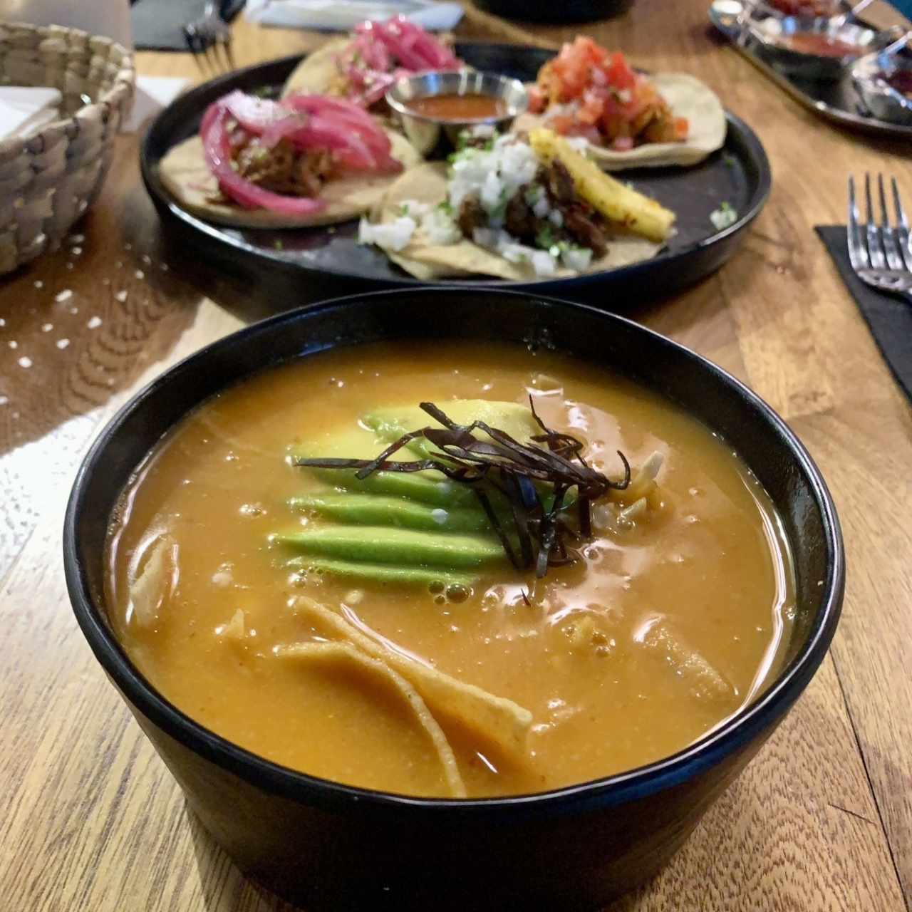 Sopa de Tortilla, cremosa y reconfortante