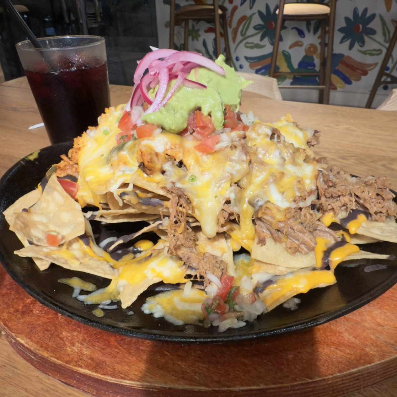 Nachos con Carne de Res