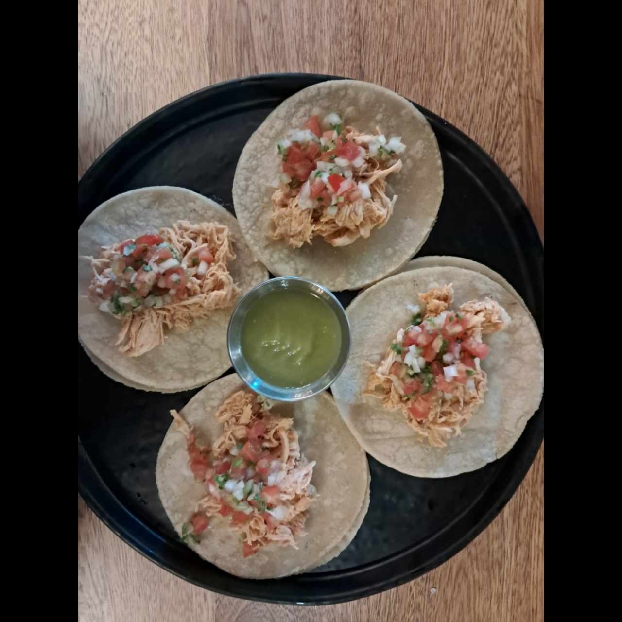 Tacos de Tinga de Pollo