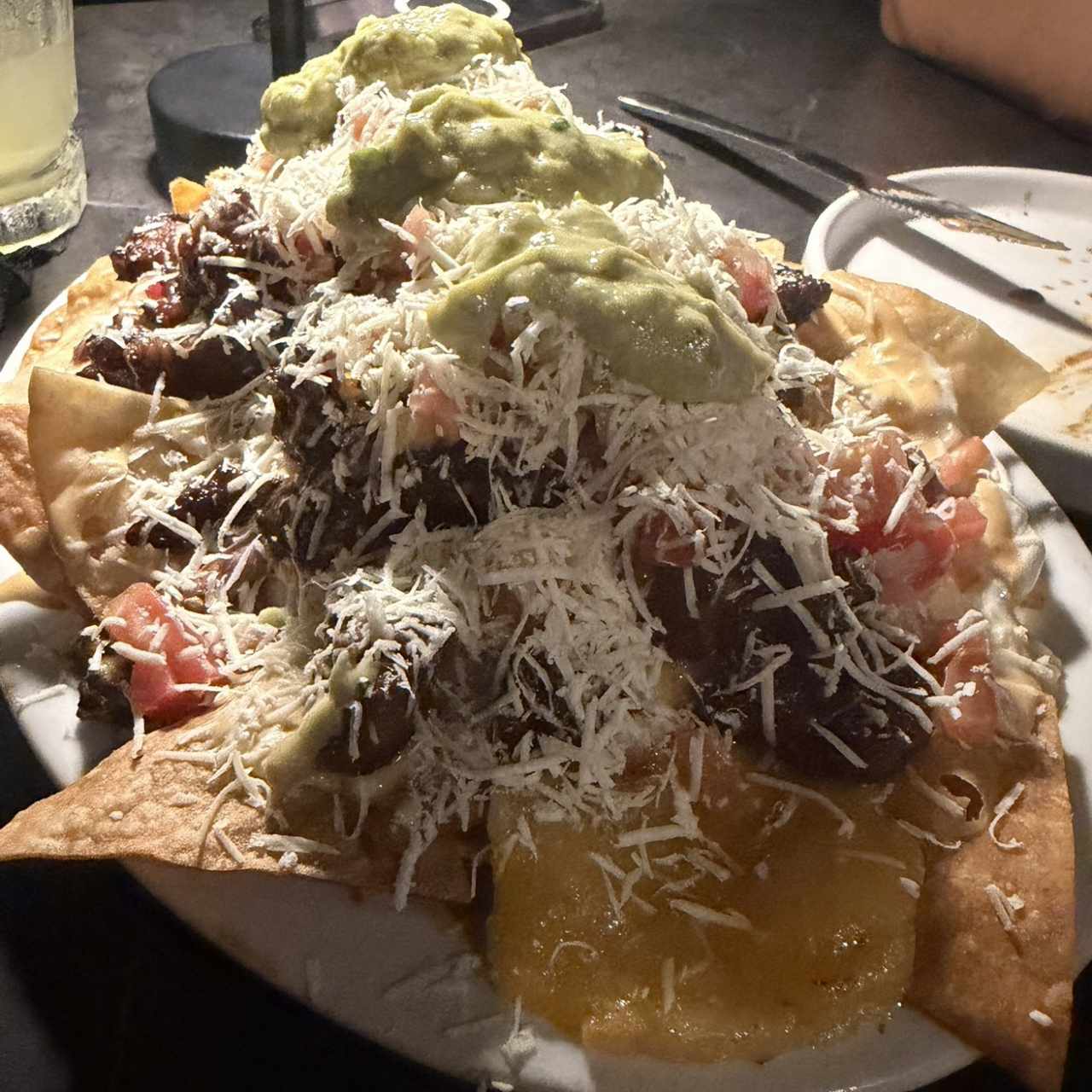 Nachos de entraña al grill