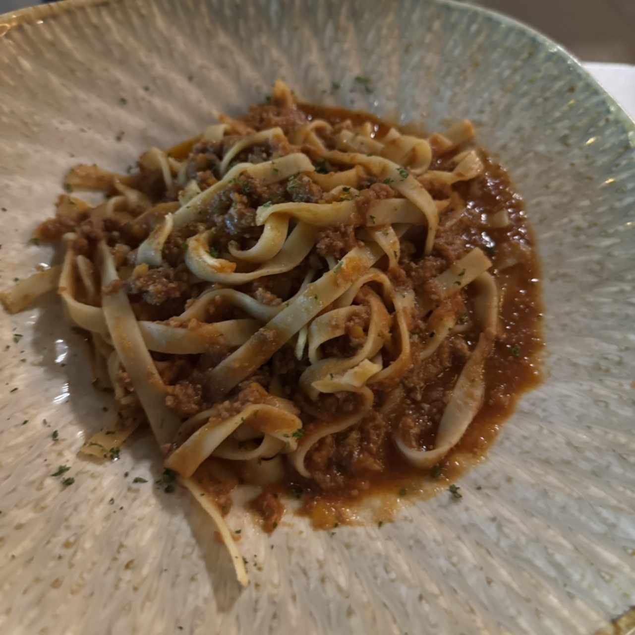 Tagliatelle al ragú