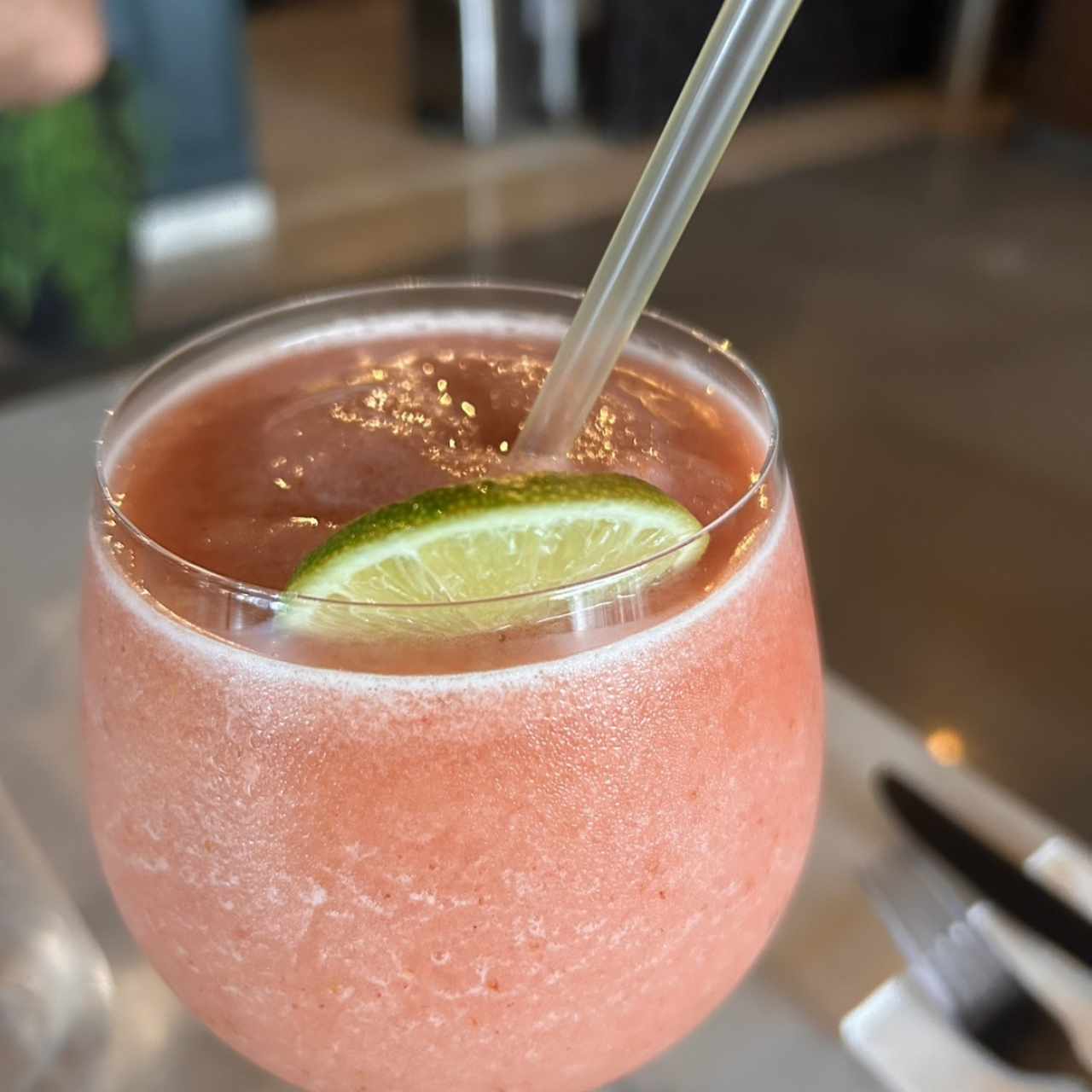 Limonada con fresa