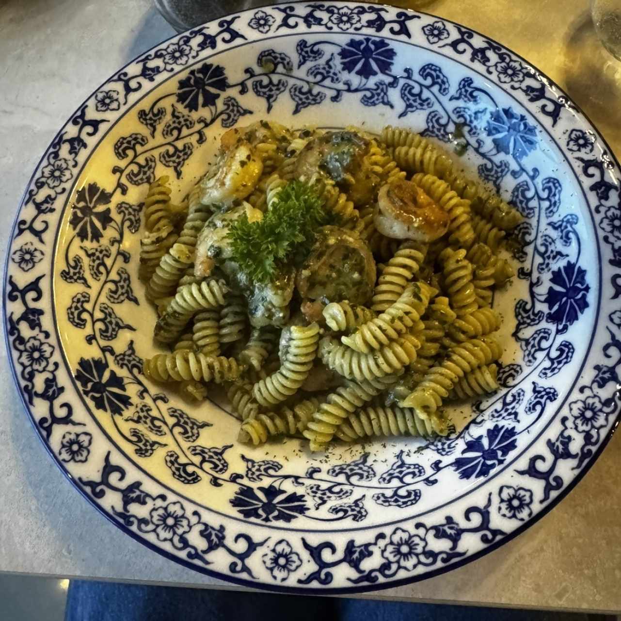 FUSILLI AL PESTO