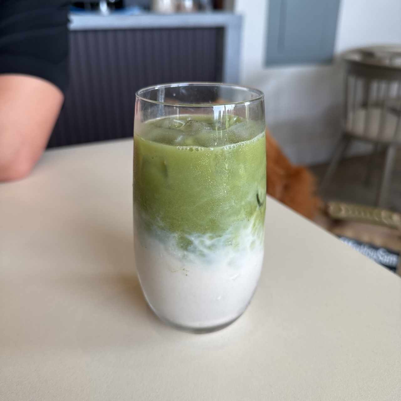 Matcha con leche de avena