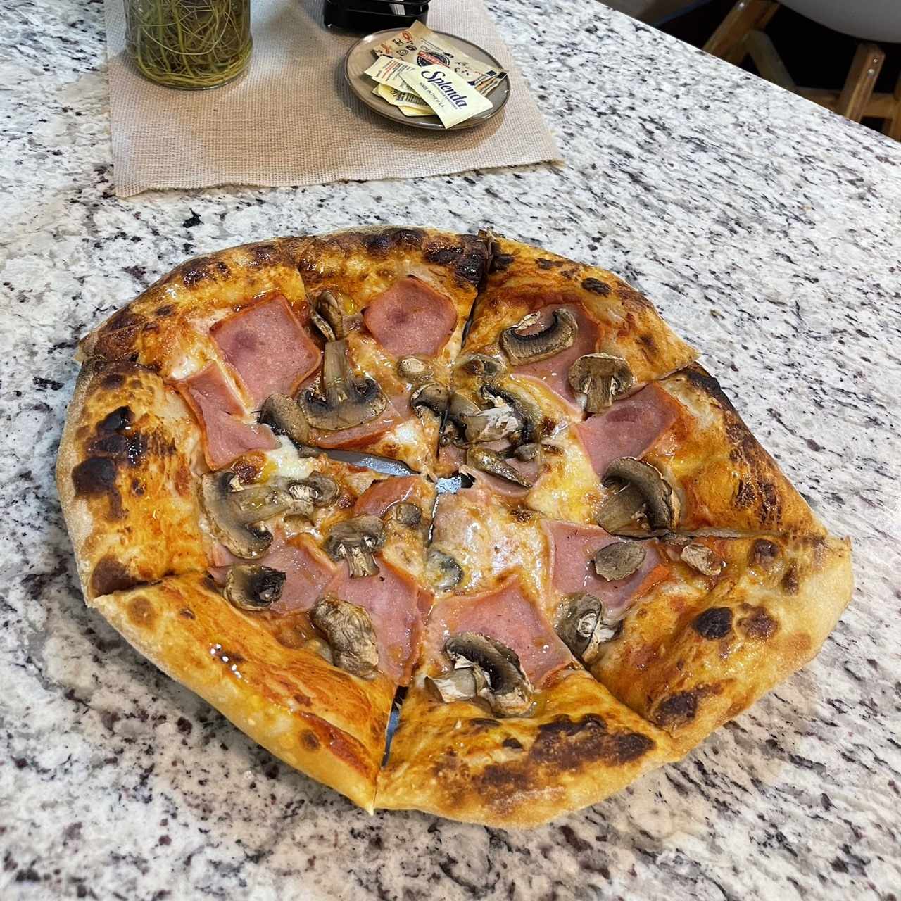 Jamon con champiñones 