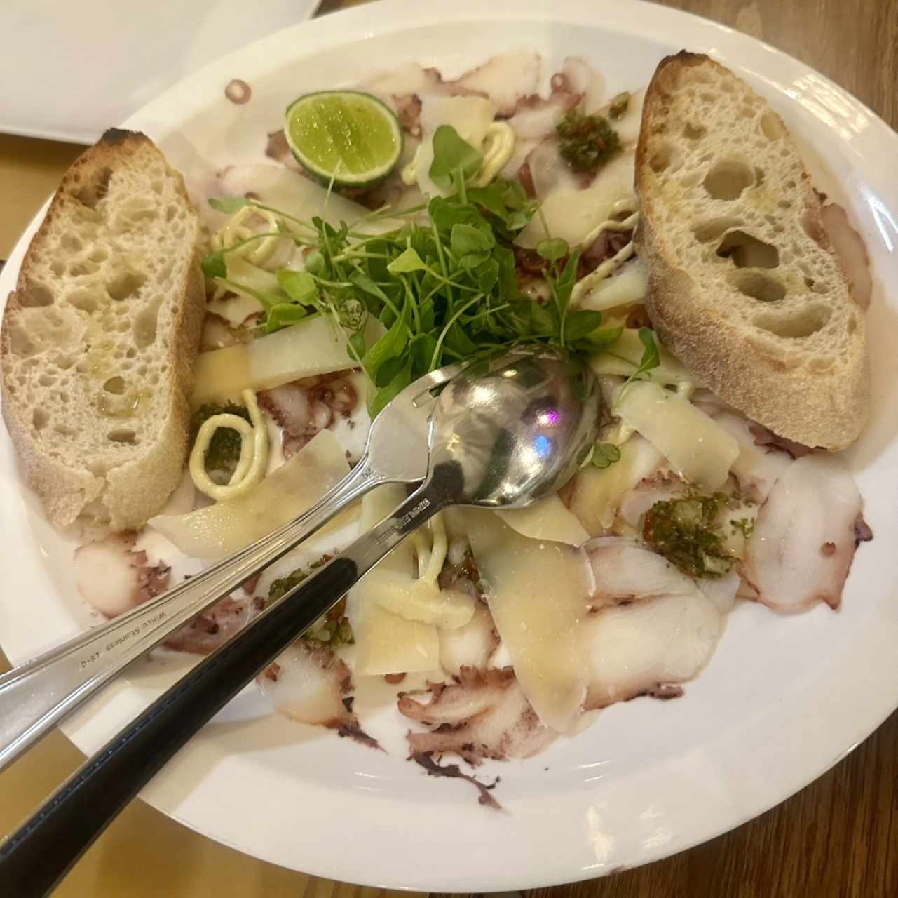 Carpaccio de pulpo  