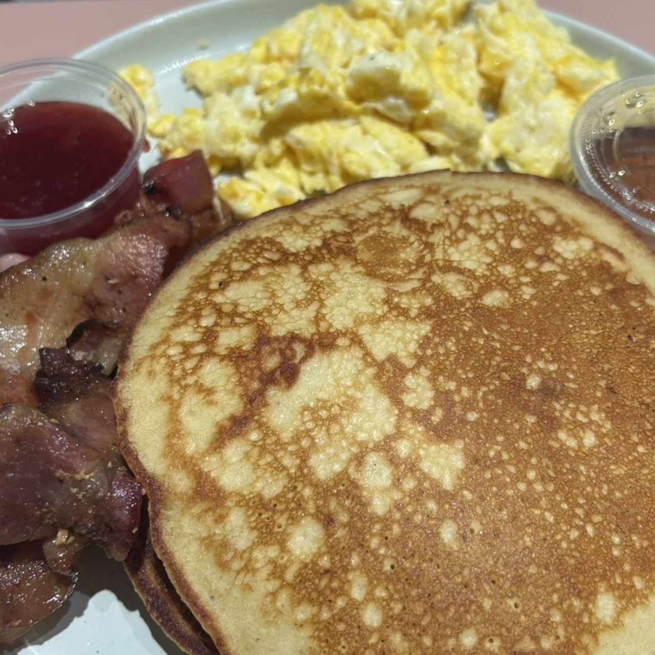 Pancakes y bacon
