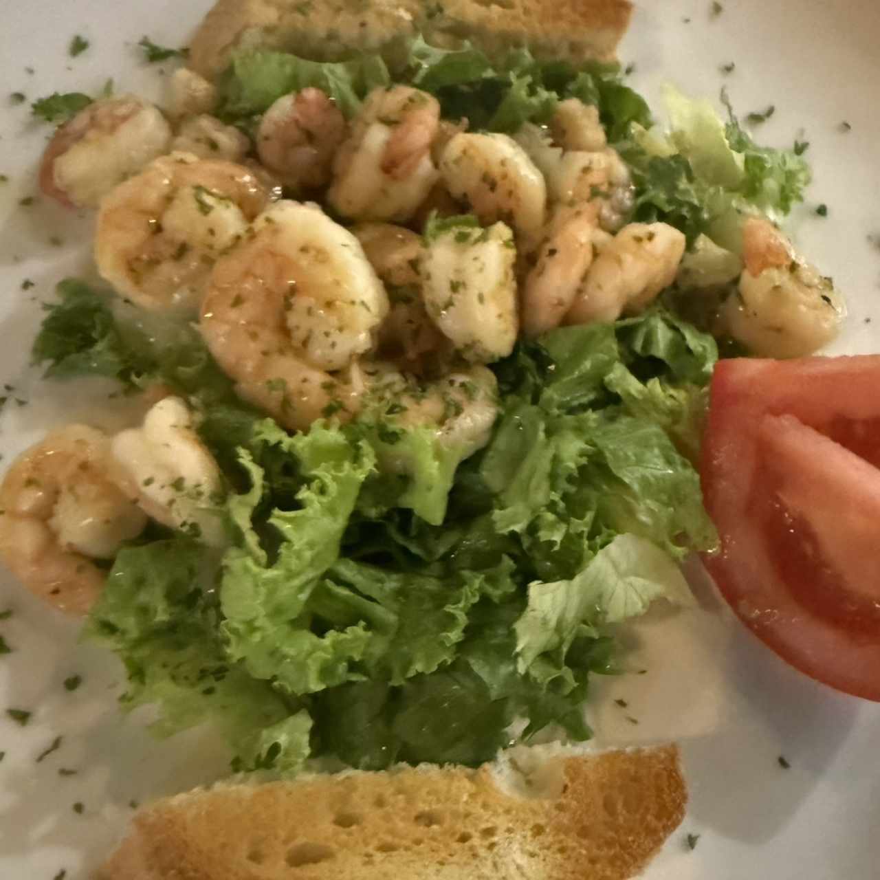 Ensalada de camarones 