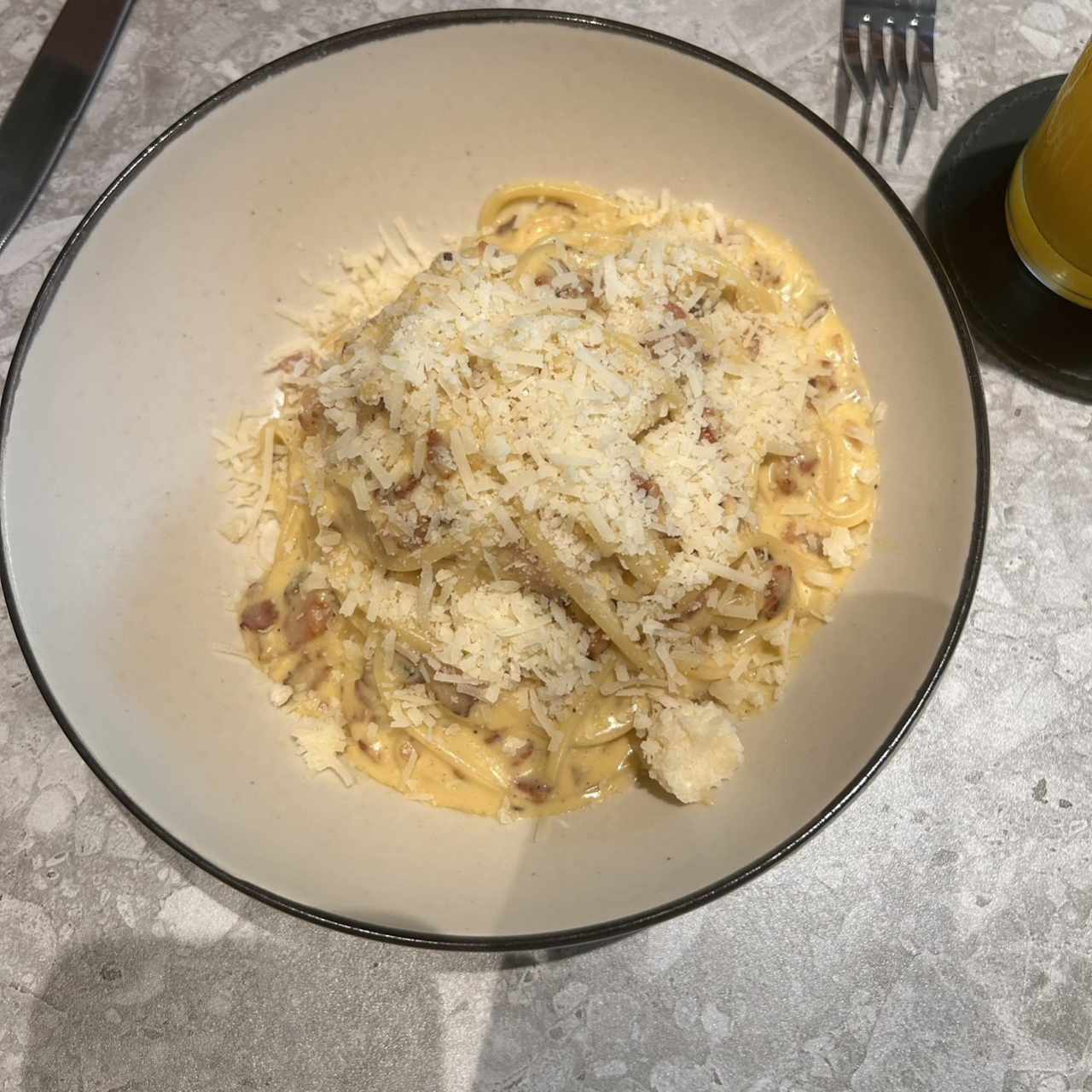 Pasta carbonara 