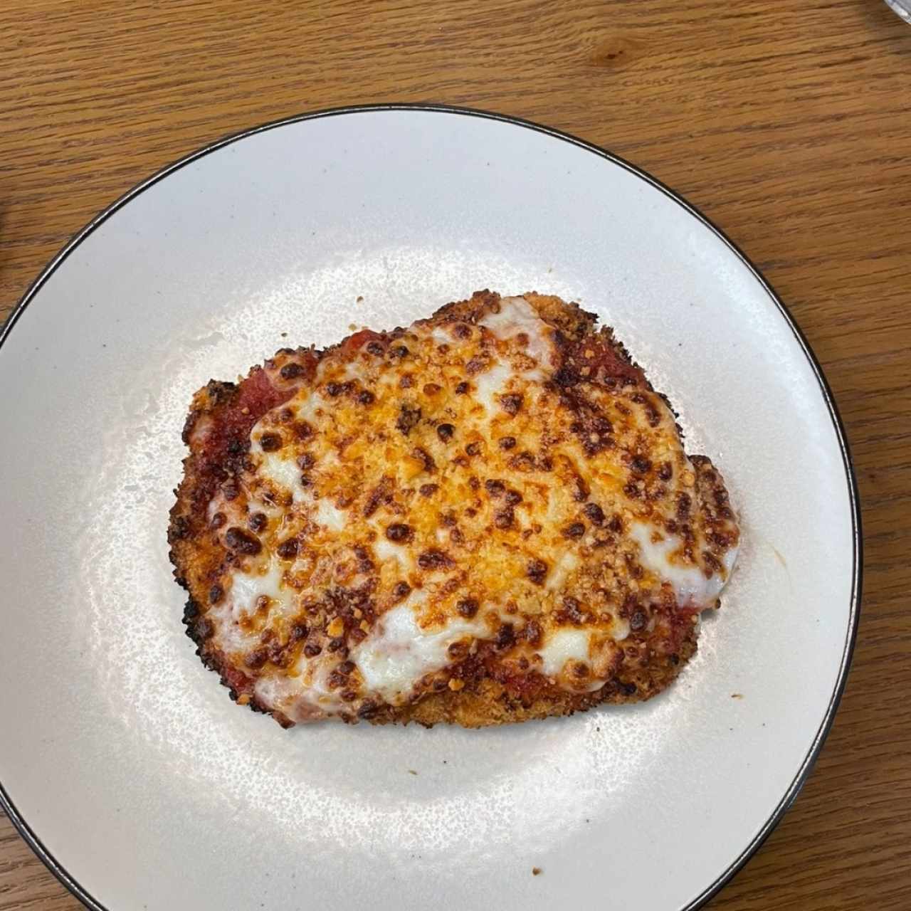 Milanesa de pollo parmesano 