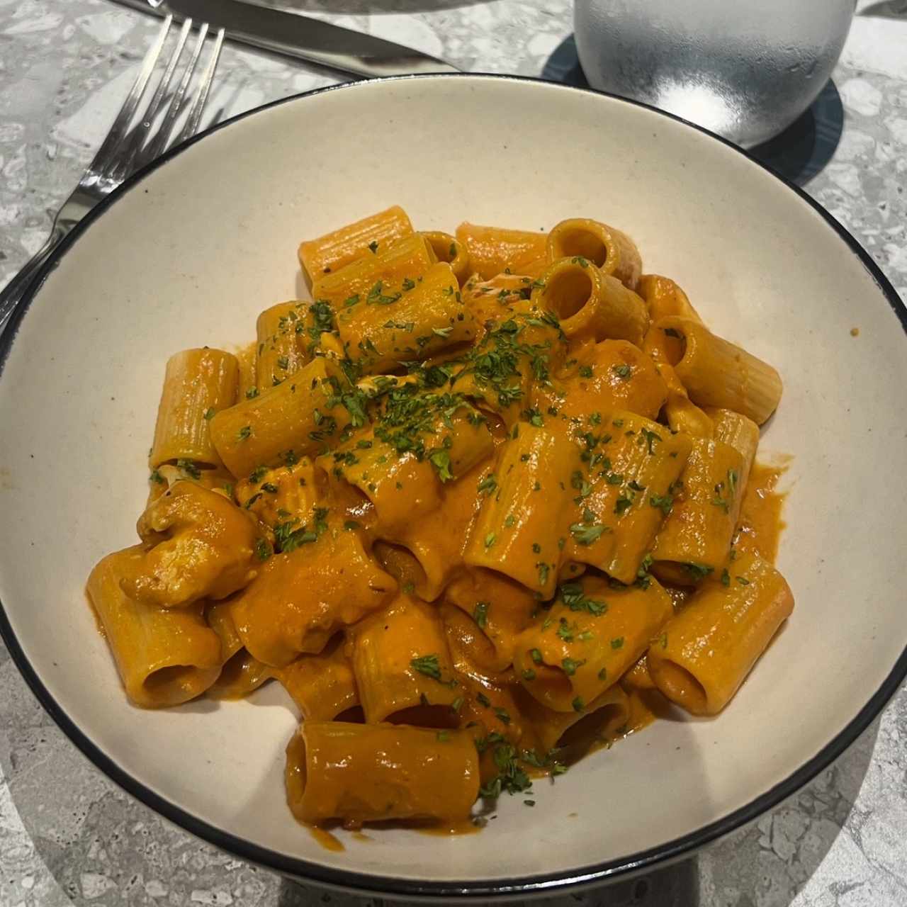 Rigatoni al pollo