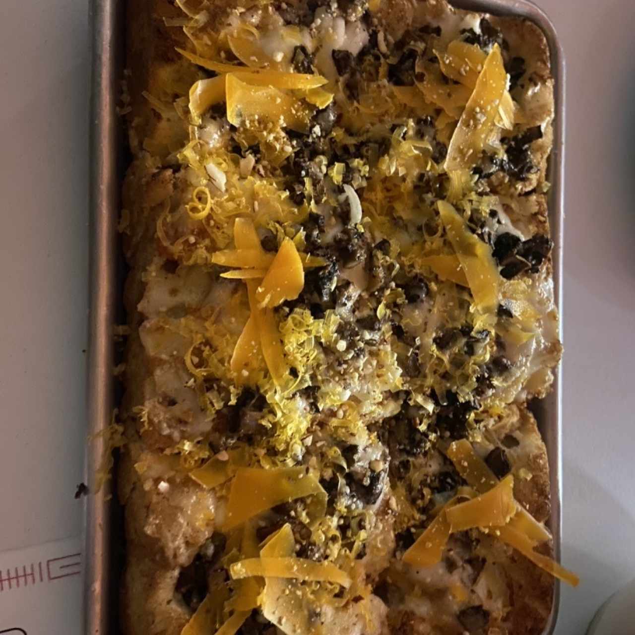 Pizza con hongos