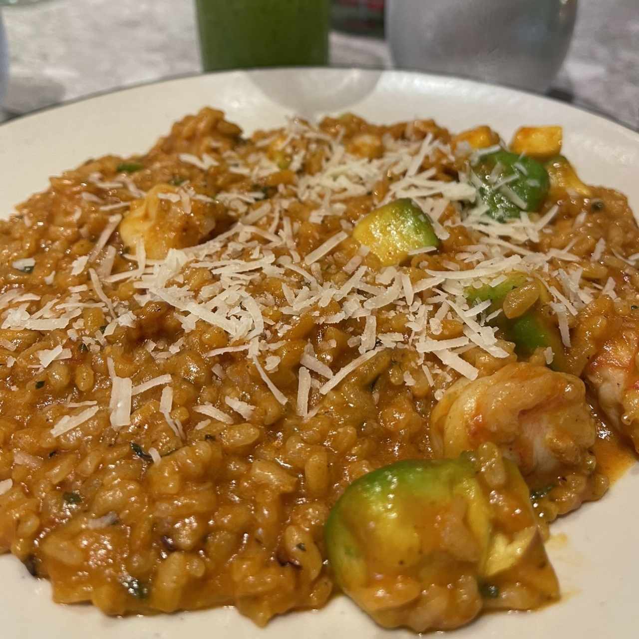 Risotto Langostinos y Aguacates