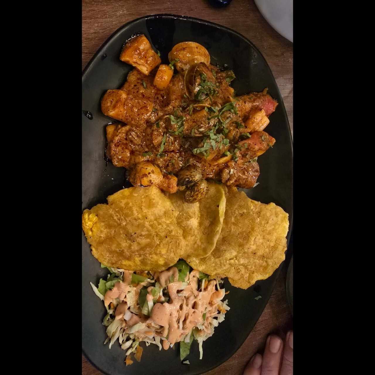 Filete de pescado a lo macho
