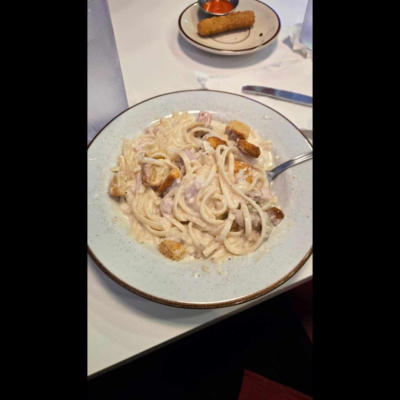 Menu lunch - Pasta Alfredo