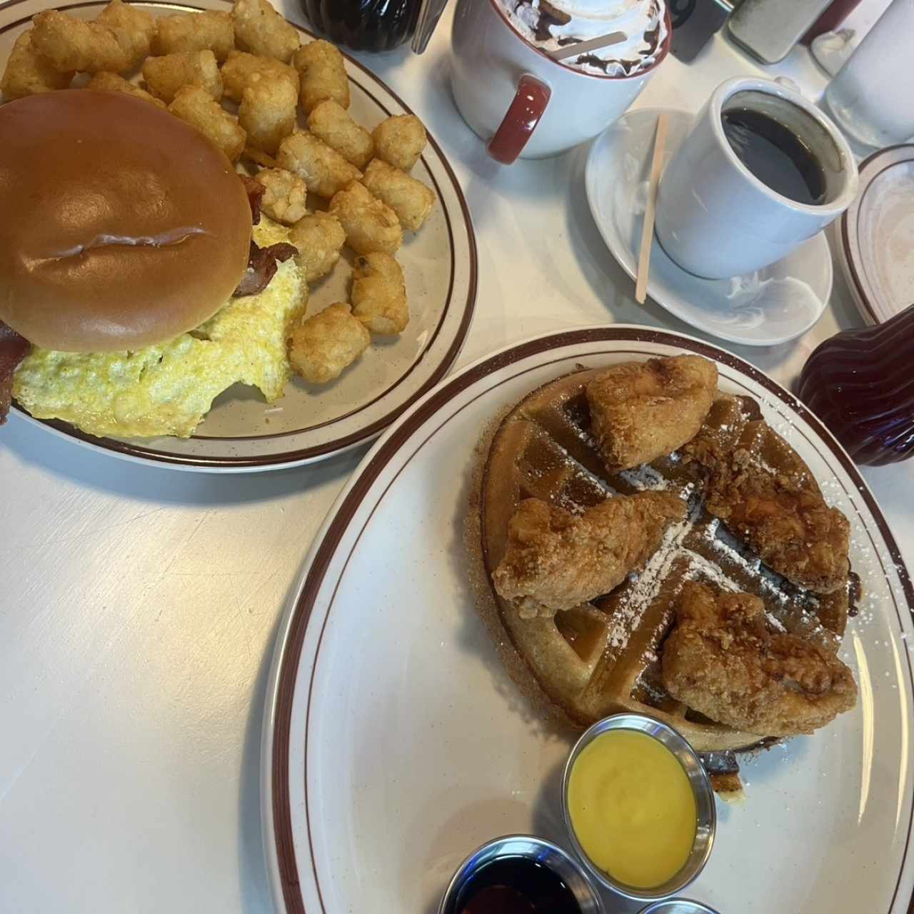 Chicken and waffles