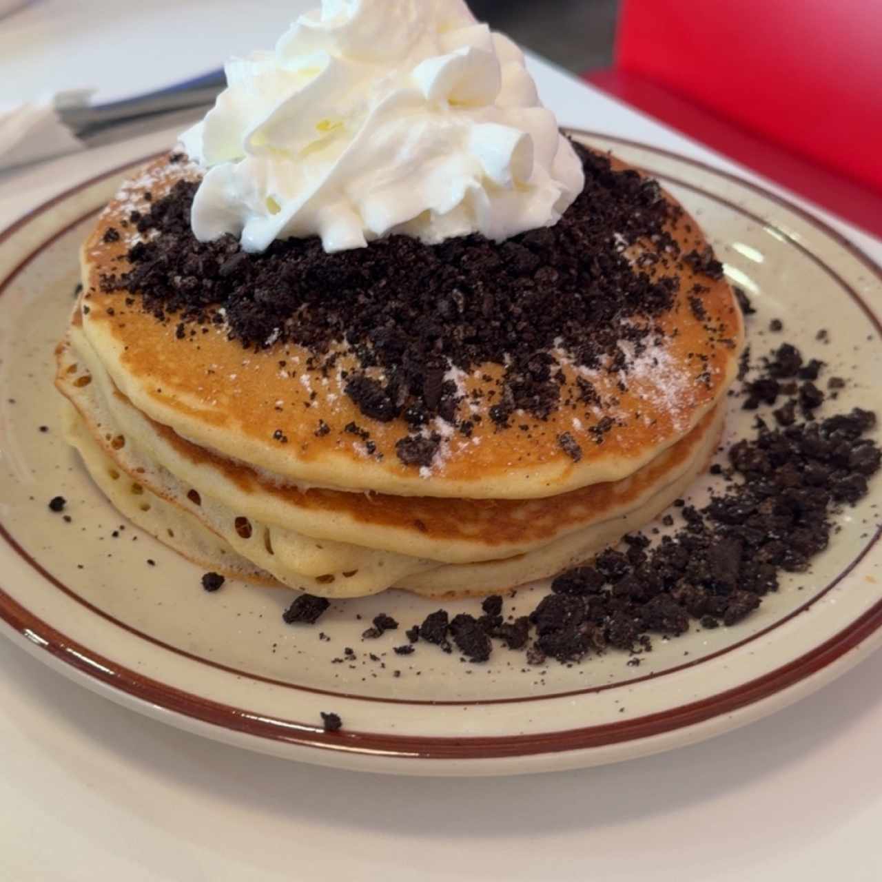 Pancakes con oreo