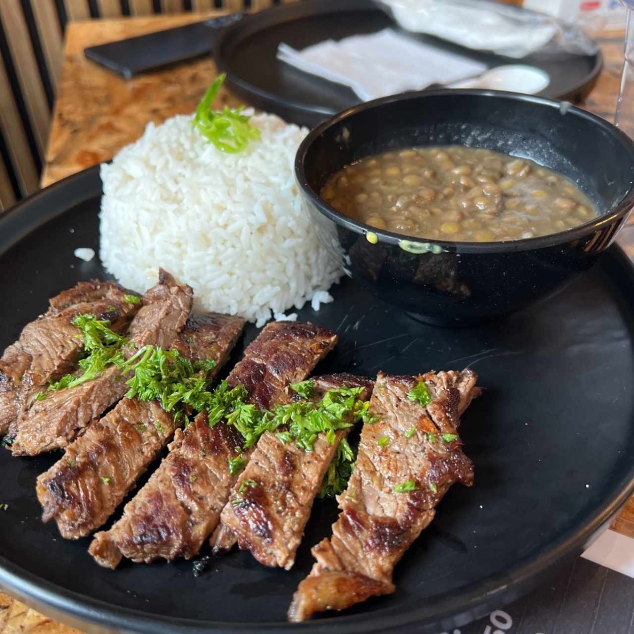 Menu del día bistek al grill