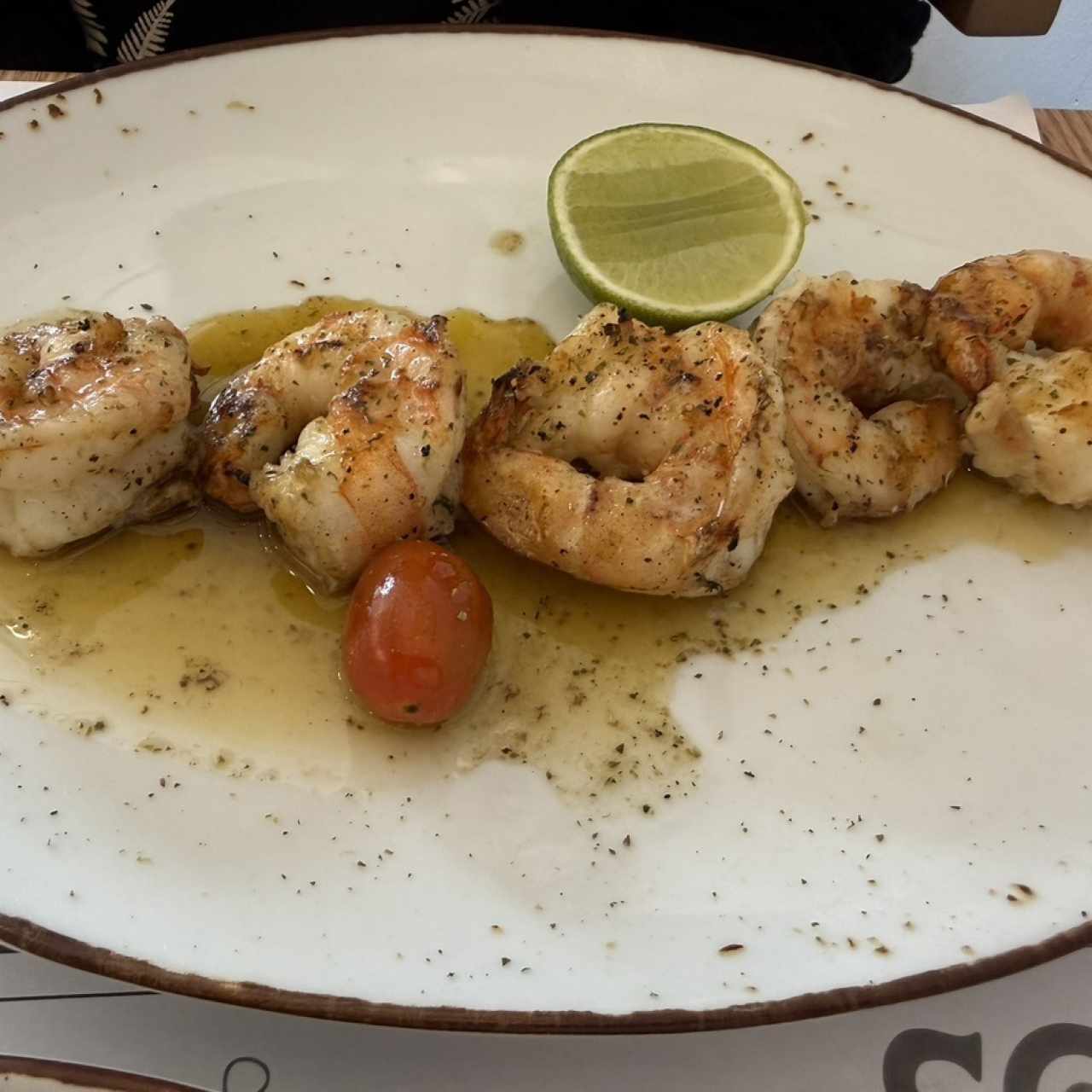 Langostinos al grill