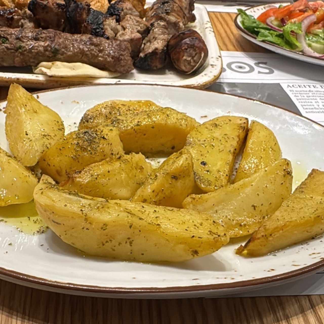 Papas griegas al horno