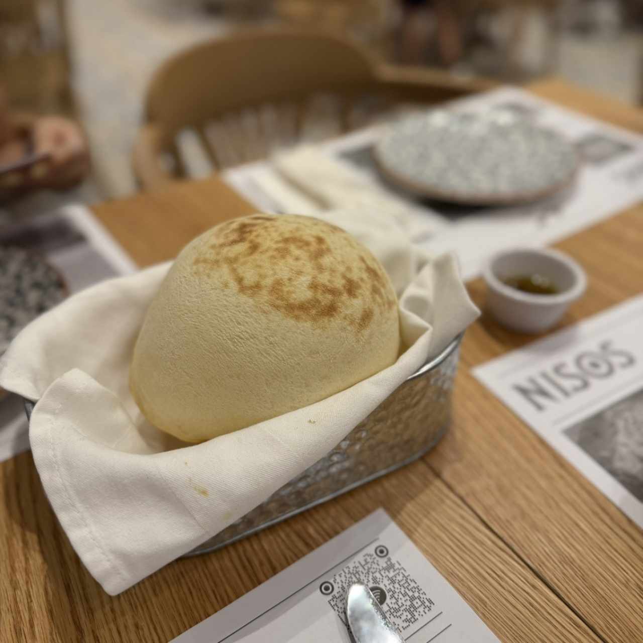 Pan pita hecho a mano