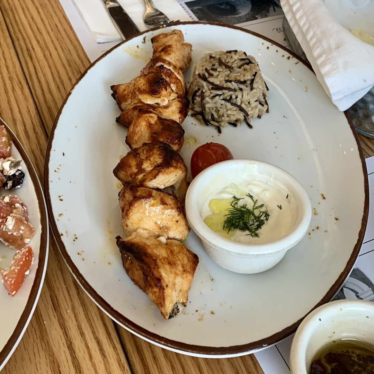Kebab de pollo