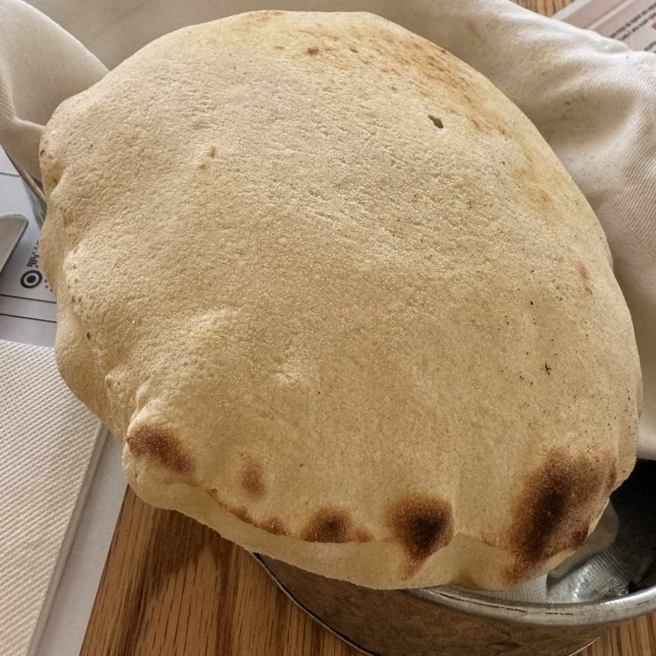 Pan pita hecho a mano