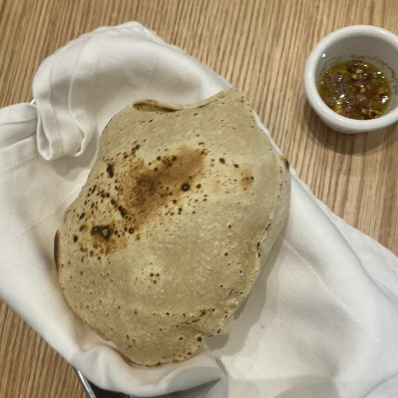 Pan pita hecho a mano