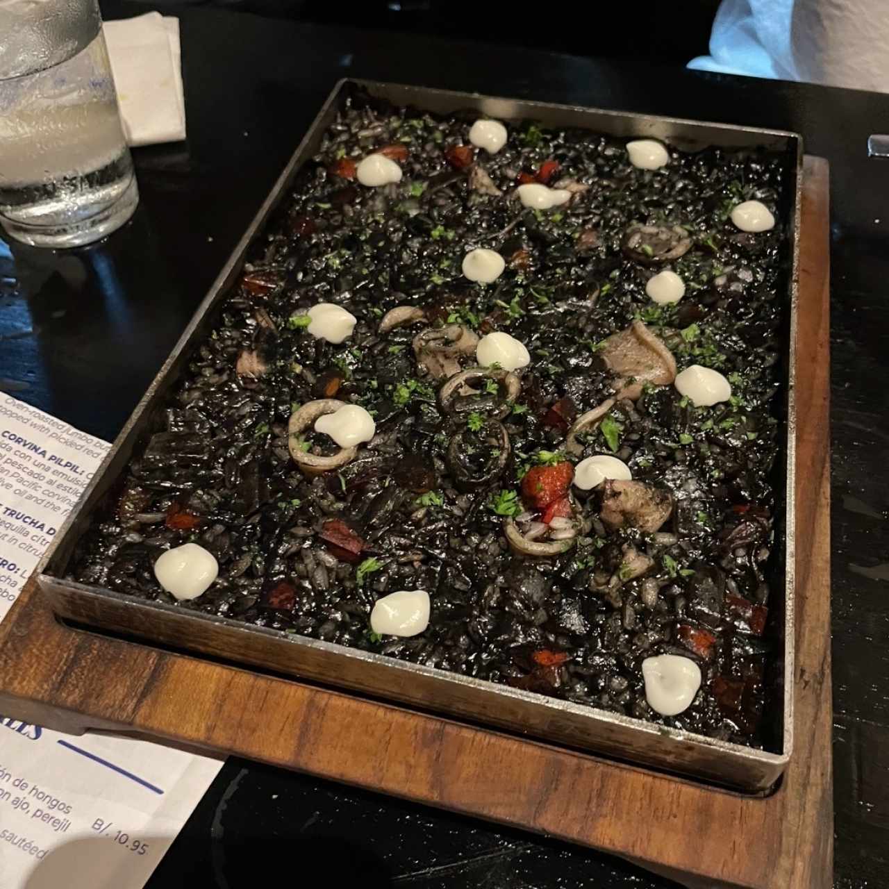 Arroz Negro en Horno de Brasa