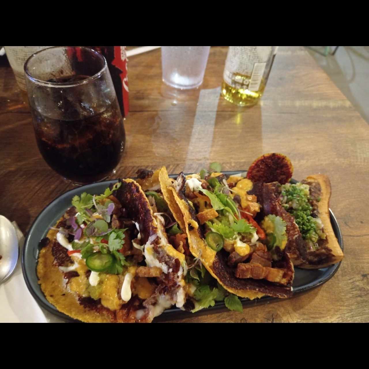 Taco Don Ramón de chicharrón 