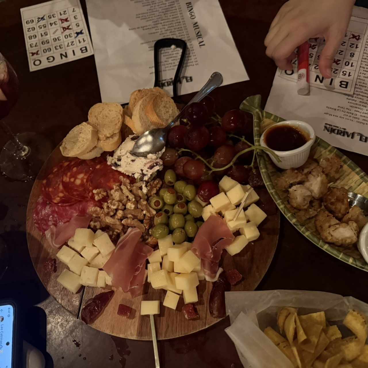 Tabla de quesos y jamón 