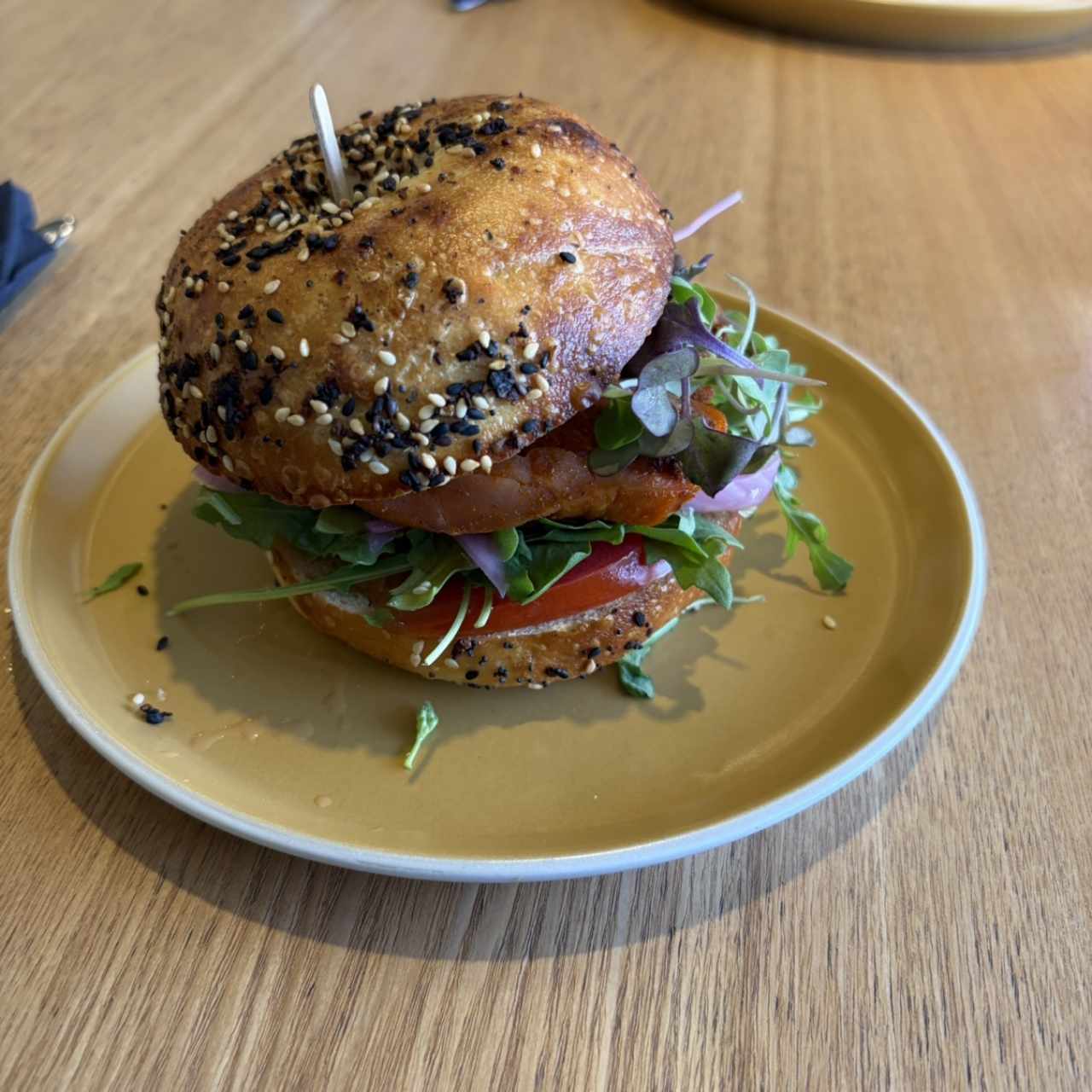 Bagel de salmon