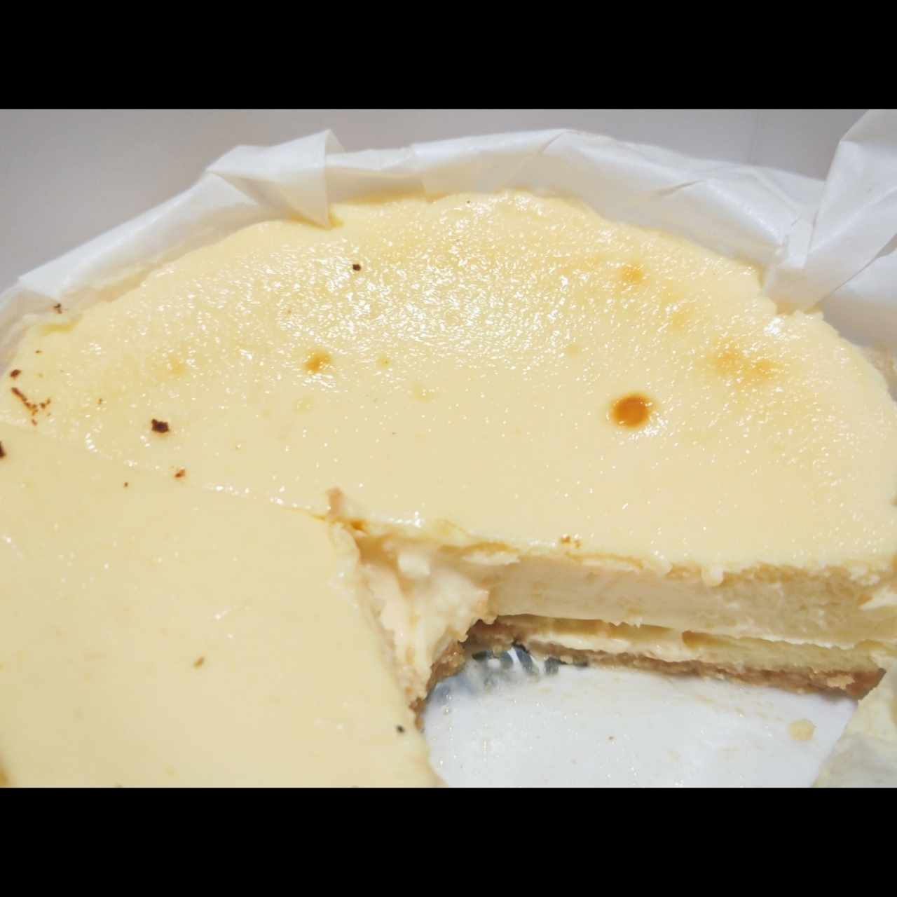Tarta Vasca (estaba tan rica que casu olvido tomar la foto) 