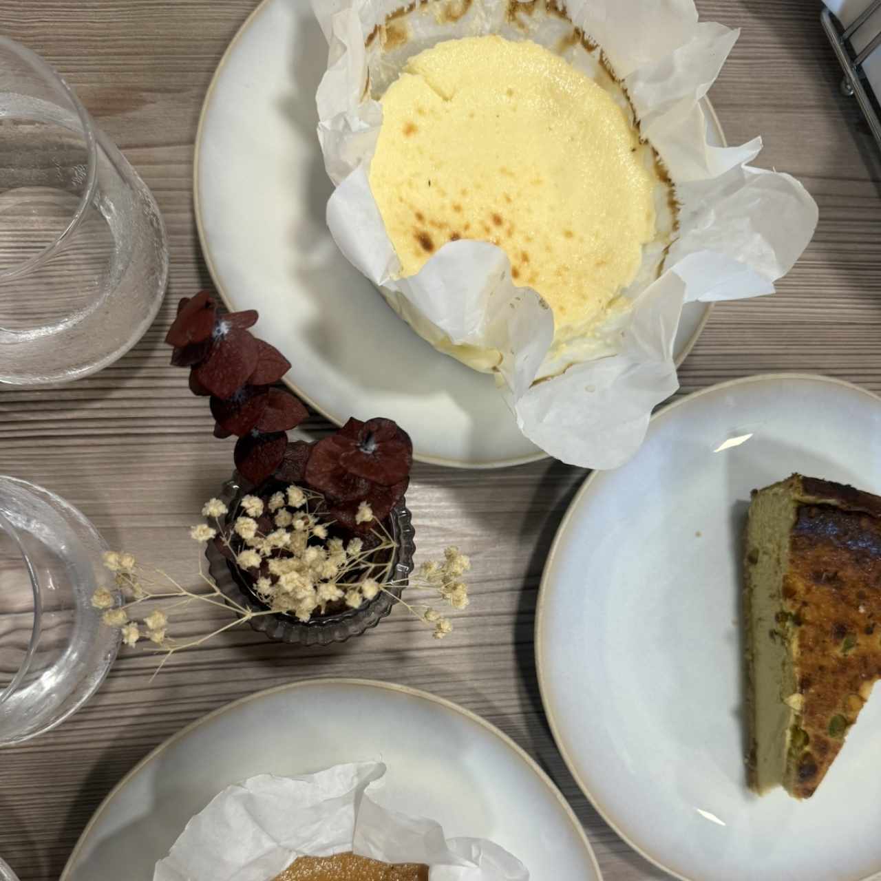 Tradicional, pistacho y dulce de leche 