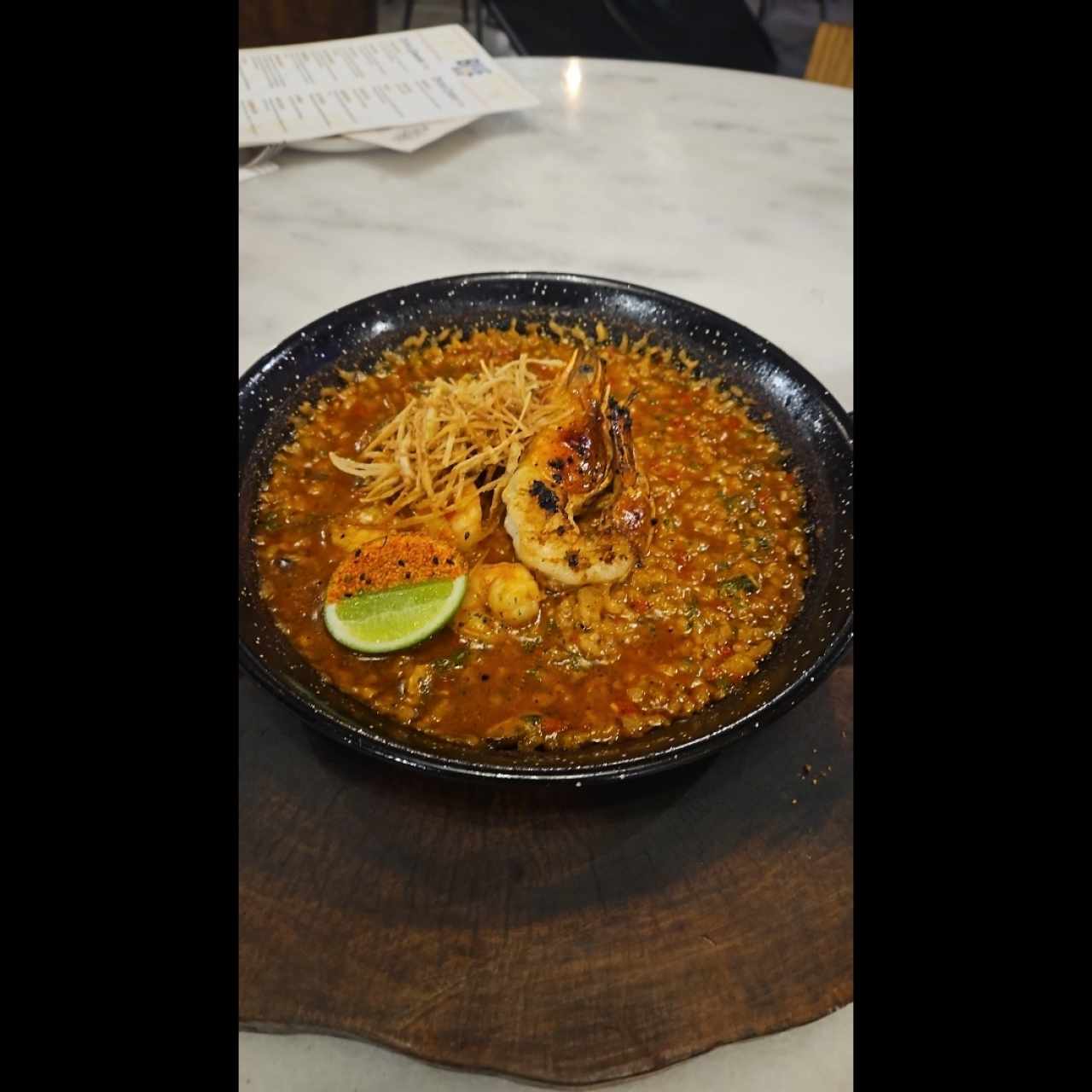 arroz caldoso de mariscos