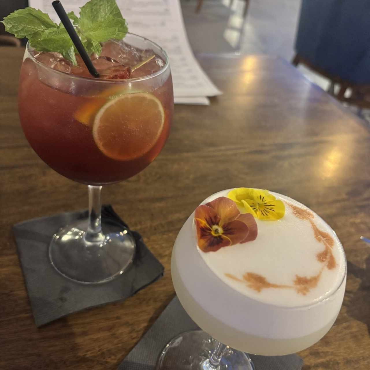 Pisco Sour y Sangria 