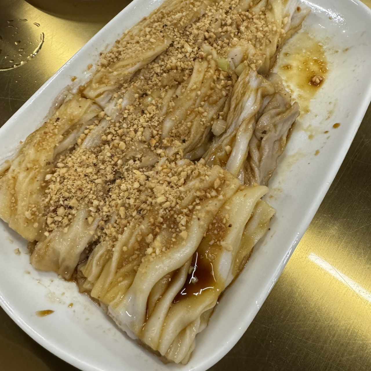 Chofun de carne con mani topping