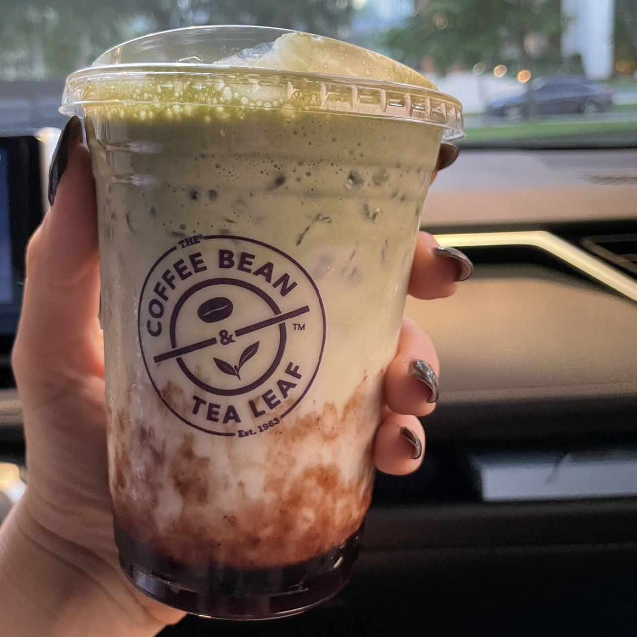 Blueberry Matcha Latte