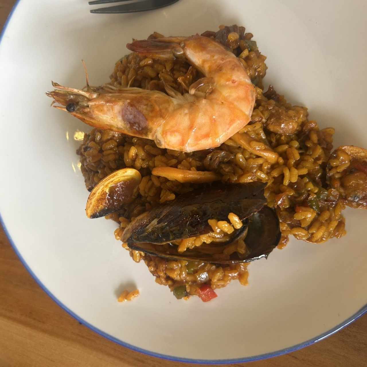 Paella mar y tierra