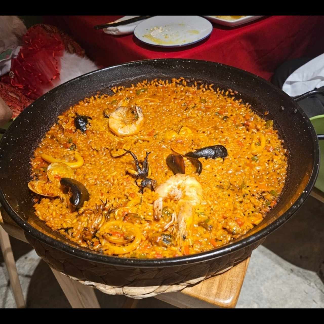 Paella de mariscos para 2