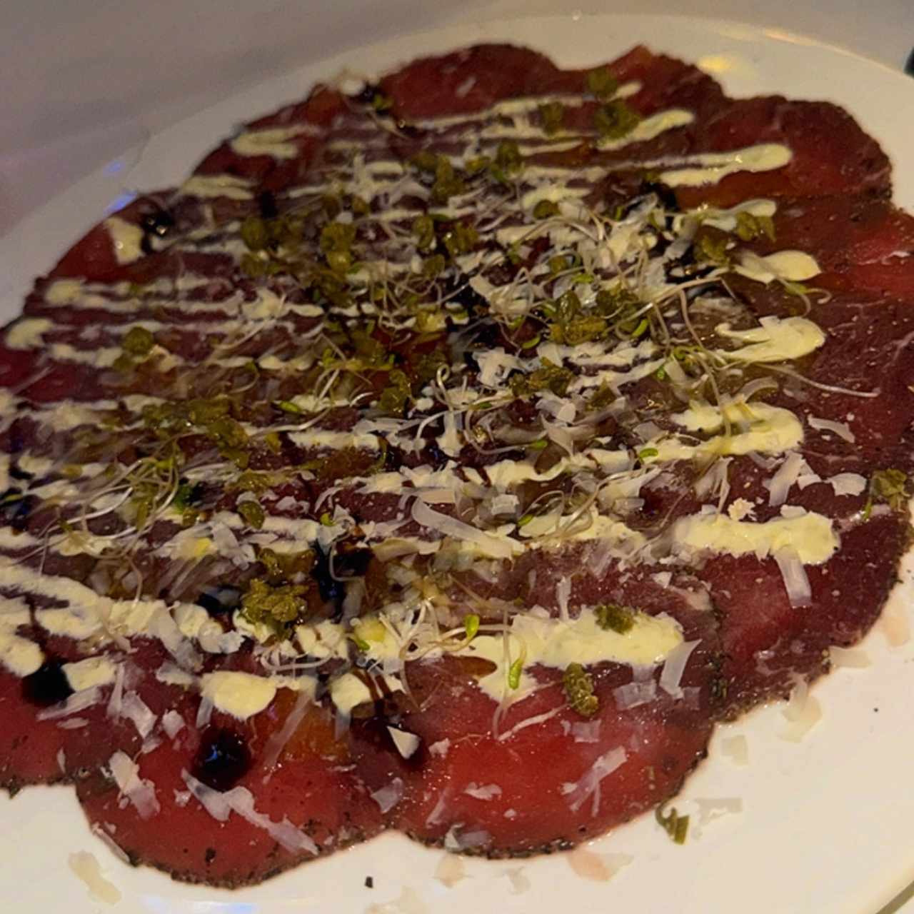 Carpaccio de res