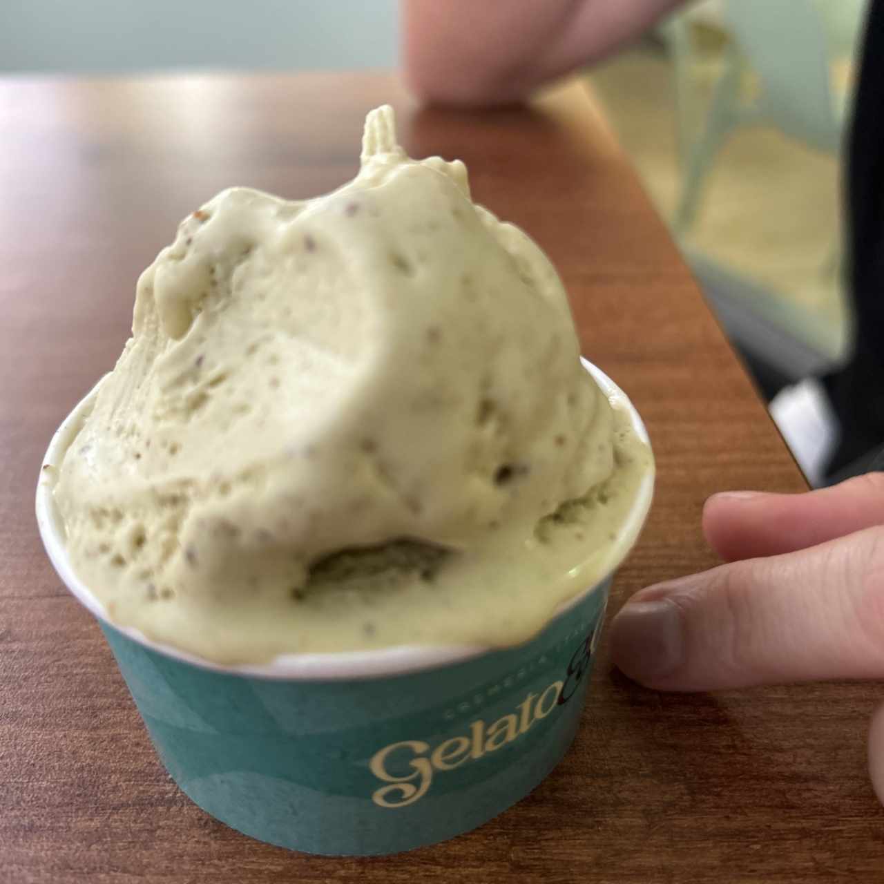 Helado de pistachio 