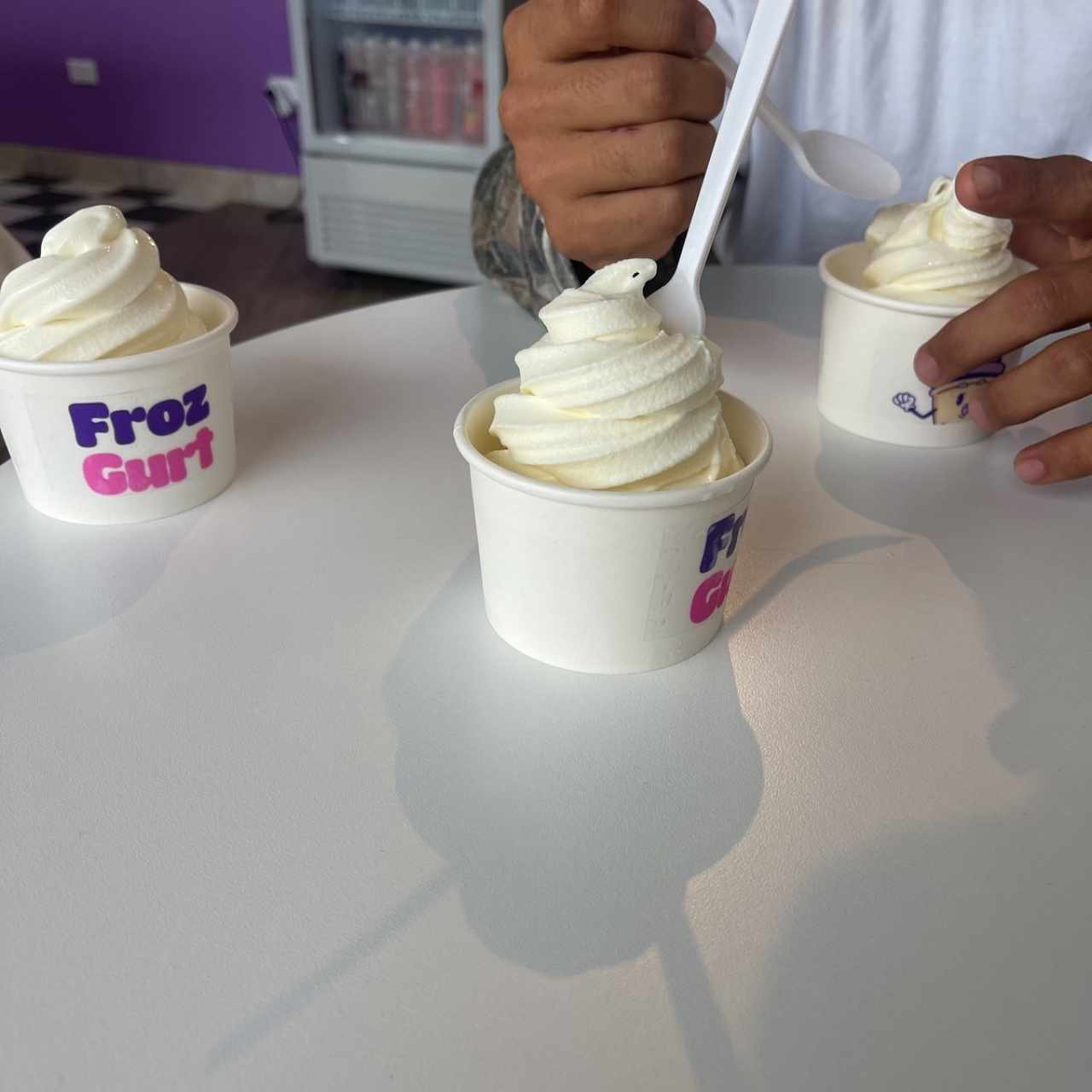 helado de yogurt