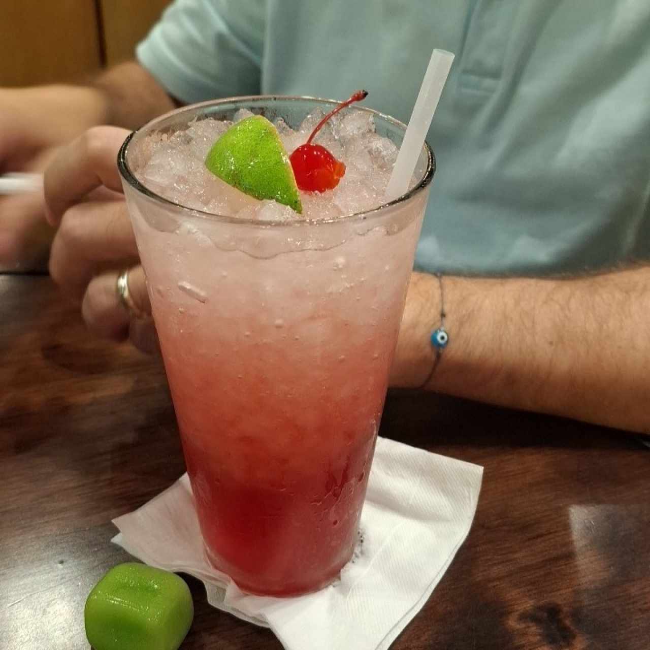 Cherry limeade slush