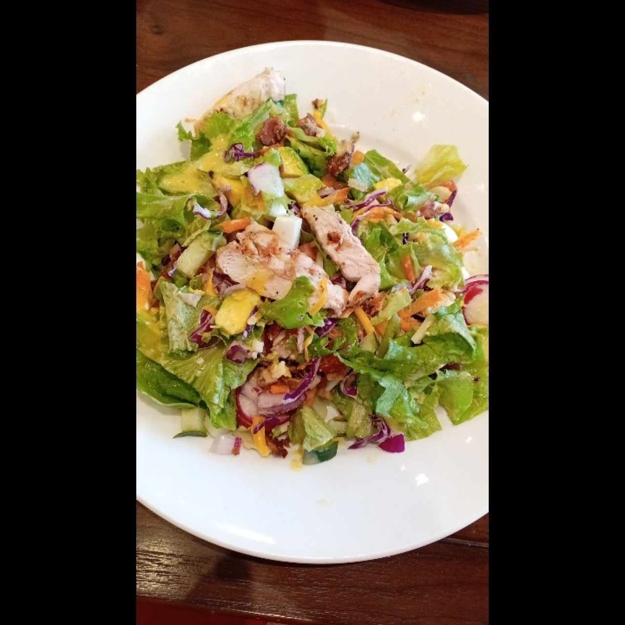 Ensalada de pollo a la plancha 