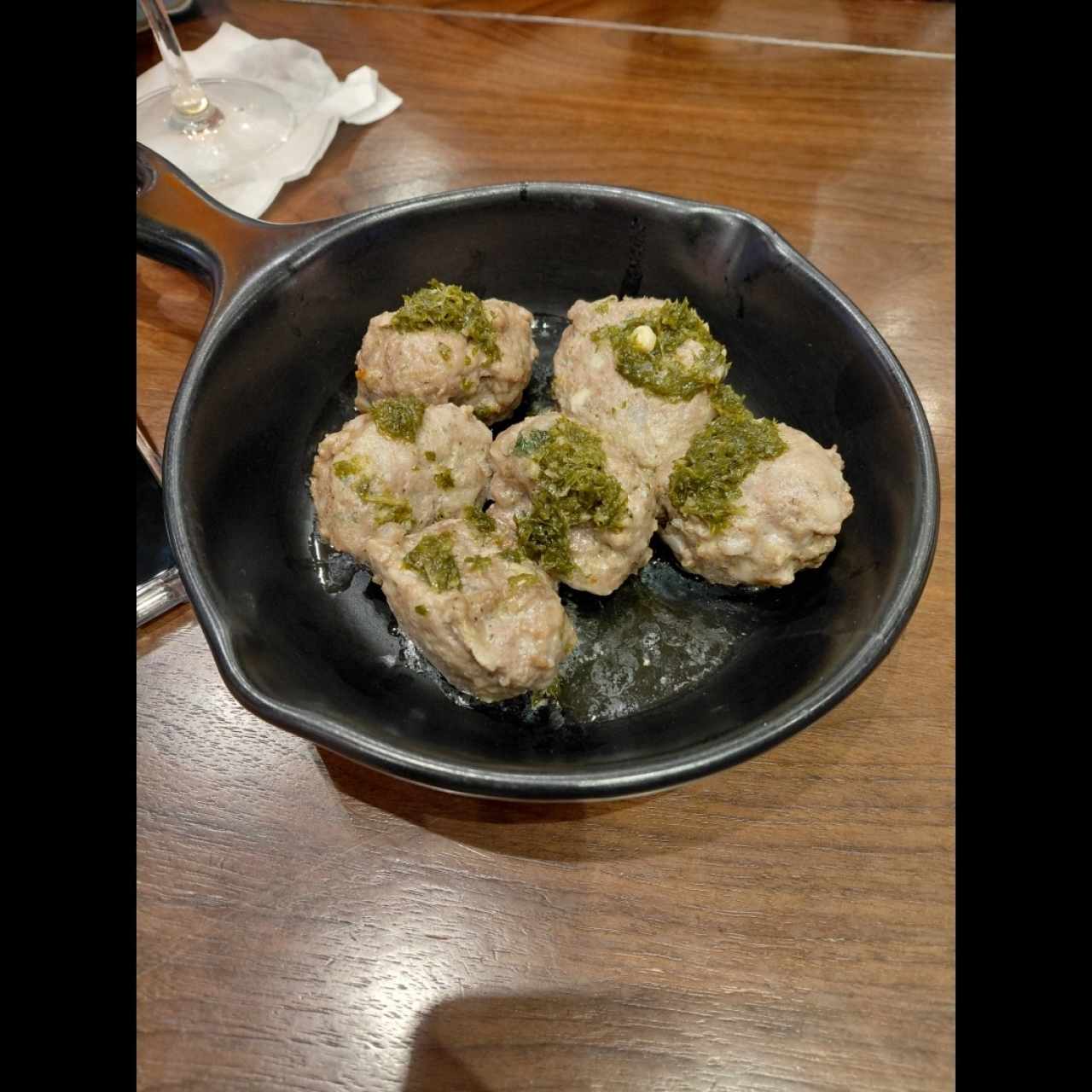 New Meatballs con Chimichurri